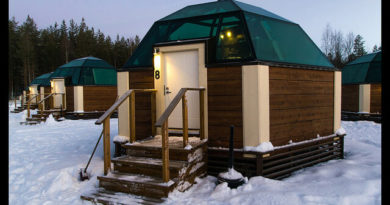 Dormir en un iglú de cristal en Laponia